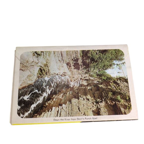 Ausable Chasm New York 1960s Fold-Out Postcards Unused Caverns Caves NY Tourism - Picture 2 of 9